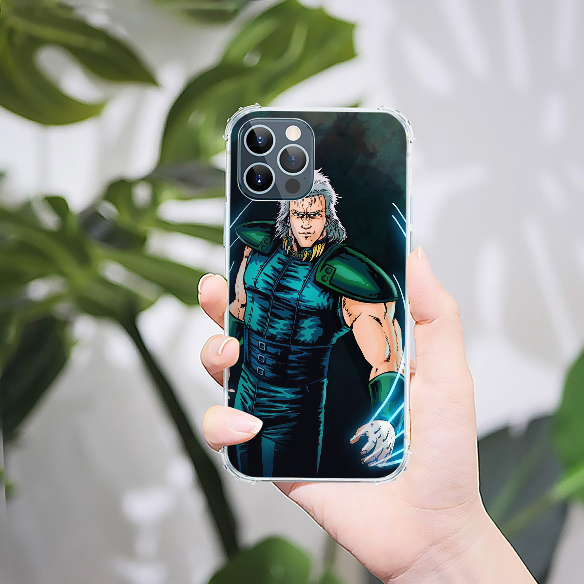 （画像用） 北斗の拳 Fist of the North Star 【iPhone 12シリーズ対応】透明スマホケース（クリアソフトケース）